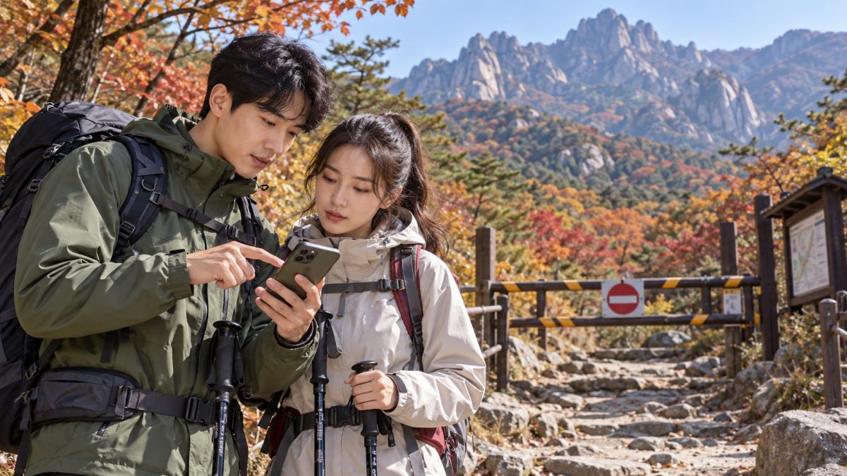 국립공원 산행 전 탐방로 통제와 입산시간 확인하는 순서